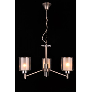 Подвесная люстра Natali Kovaltseva DOUBLE 81049-3C ANTIQUE SILVER