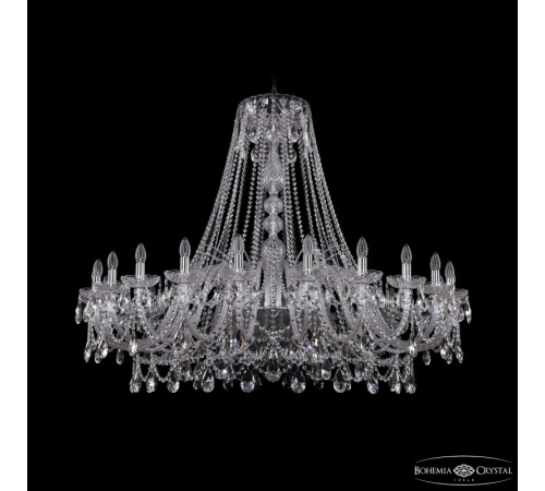 Подвесная люстра Bohemia Ivele Crystal 1411/24/530 Ni Подвесная люстра Bohemia Ivele Crystal 1411/24/530 Ni