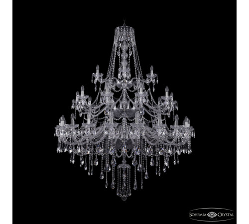 Подвесная люстра Bohemia Ivele Crystal 1415/20+10+5/530/3d Ni Подвесная люстра Bohemia Ivele Crystal 1415/20+10+5/530/3d Ni