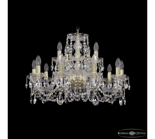 Подвесная люстра Bohemia Ivele Crystal 1402/10+5/240 G Подвесная люстра Bohemia Ivele Crystal 1402/10+5/240 G