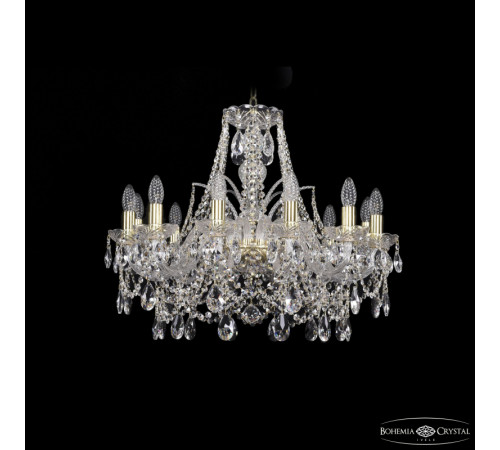 Подвесная люстра Bohemia Ivele Crystal 1411/12/240 G Подвесная люстра Bohemia Ivele Crystal 1411/12/240 G