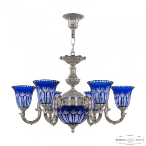 Подвесная люстра Bohemia Ivele Crystal Verona 72203P/6/175 Ni P2 U Clear-Blue/H-1I