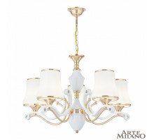 Подвесная люстра Arte Milano Florentia-3987 303987/5 Wh/Gd