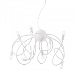 Подвесная люстра Ideal Lux Multiflex SP8 Bianco 141893