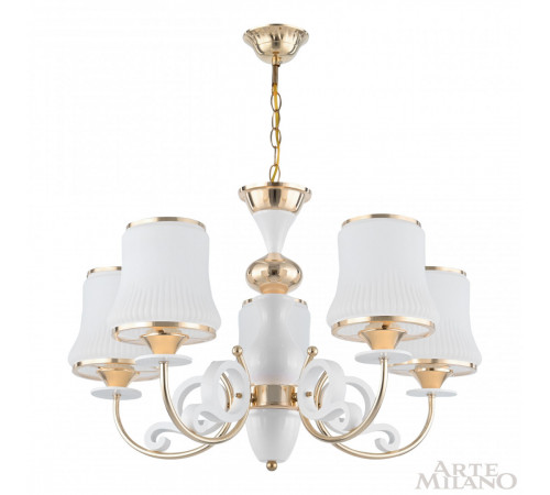 Подвесная люстра Arte Milano Florentia-1097 301097/5 Wh/Gd