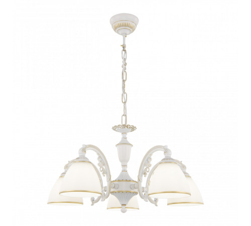 Подвесная люстра Arte Milano 341837/5 WT+G Подвесная люстра Arte Milano 341837/5 WT+G