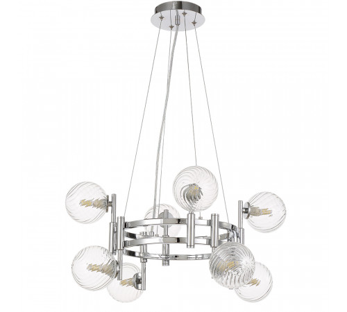 Подвесная люстра Crystal Lux LUXURY SP8 CHROME Подвесная люстра Crystal Lux LUXURY SP8 CHROME