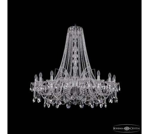 Подвесная люстра Bohemia Ivele Crystal 1411/18/400/h-113 Ni Подвесная люстра Bohemia Ivele Crystal 1411/18/400/h-113 Ni