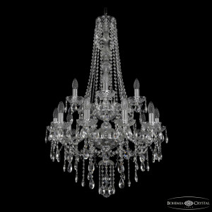 Подвесная люстра Bohemia Ivele Crystal 1415/10+5/220/h-102/2d Ni