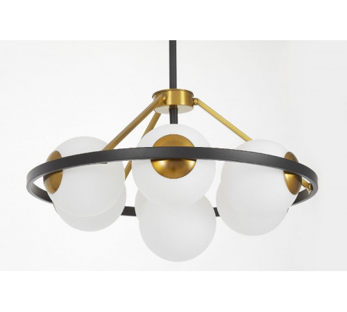 Подвесная люстра Lumina Deco Donzano LDP 8034-7 BK+WT Подвесная люстра Lumina Deco Donzano LDP 8034-7 BK+WT