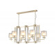 Подвесная люстра Crystal Lux Nicolas NICOLAS SP8 L1000 GOLD/WHITE