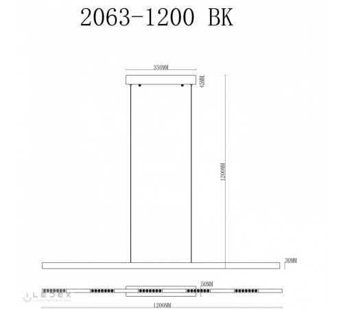 Подвесная люстра iLedex Vision 2063-1200 BR Подвесная люстра iLedex Vision 2063-1200 BR