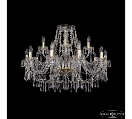 Подвесная люстра Bohemia Ivele Crystal 1403/10+5/300 G Подвесная люстра Bohemia Ivele Crystal 1403/10+5/300 G