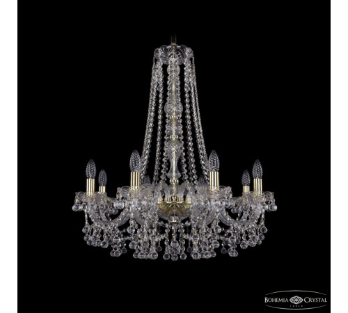 Подвесная люстра Bohemia Ivele Crystal 1409/8/240/h-75 G Подвесная люстра Bohemia Ivele Crystal 1409/8/240/h-75 G