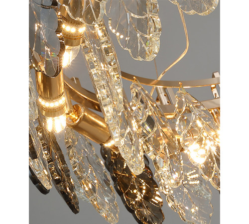 Подвесная люстра Delight Collection D8011P/R-1000 gold/smoky Подвесная люстра Delight Collection D8011P/R-1000 gold/smoky