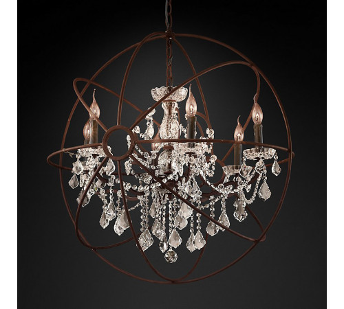 Подвесная люстра Delight Collection Foucault'S Orb 5014-D6 rusty