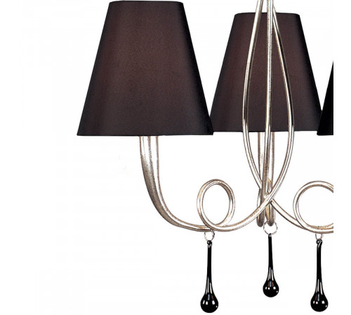 Подвесная люстра Mantra Paola Painted Silver 3532