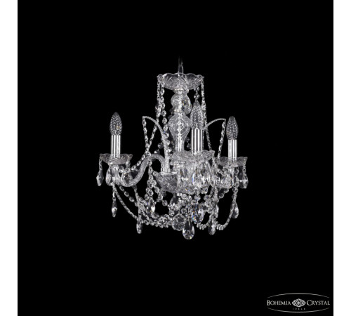 Подвесная люстра Bohemia Ivele Crystal 1411/3/141 Ni Подвесная люстра Bohemia Ivele Crystal 1411/3/141 Ni