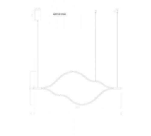 Подвесная люстра Arte Lamp Odyssey A2911SP-31GO Подвесная люстра Arte Lamp Odyssey A2911SP-31GO