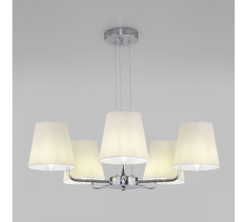 Подвесная люстра Eurosvet Amaretto 60155/5 хром a065002 Подвесная люстра Eurosvet Amaretto 60155/5 хром a065002