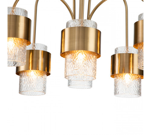 Подвесная люстра Indigo Eleganza 12019/A/6P Brass V000322 Подвесная люстра Indigo Eleganza 12019/A/6P Brass V000322