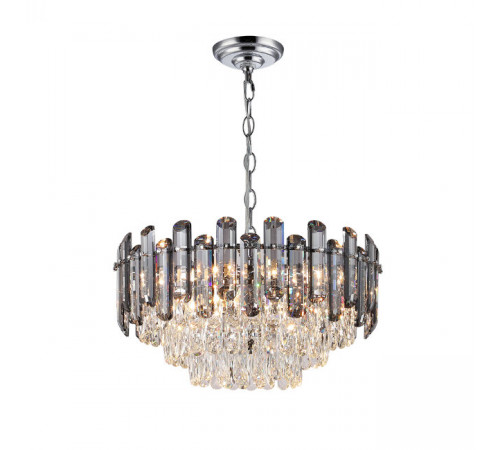 Подвесная люстра Lumien Hall Iterri LH0061/10P-CR-SMK-CL Подвесная люстра Lumien Hall Iterri LH0061/10P-CR-SMK-CL