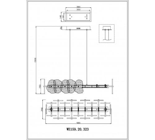 Подвесная люстра Wertmark Nicola WE159.20.323 Подвесная люстра Wertmark Nicola WE159.20.323