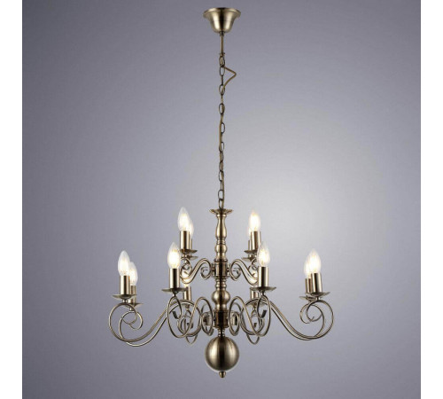 Подвесная люстра Arte Lamp A1129LM-12AB Подвесная люстра Arte Lamp A1129LM-12AB