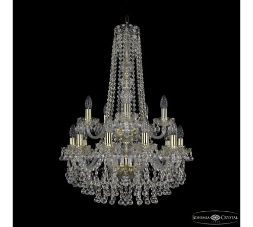 Подвесная люстра Bohemia Ivele Crystal 1409/10+5/195/h-83/2d G Подвесная люстра Bohemia Ivele Crystal 1409/10+5/195/h-83/2d G
