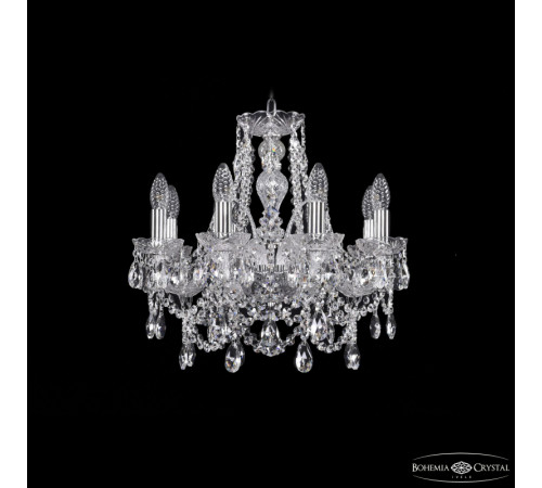Подвесная люстра Bohemia Ivele Crystal 1411/8/160 Ni Подвесная люстра Bohemia Ivele Crystal 1411/8/160 Ni