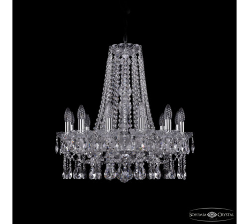 Подвесная люстра Bohemia Ivele Crystal 1413/12/200/h-60 Ni Подвесная люстра Bohemia Ivele Crystal 1413/12/200/h-60 Ni