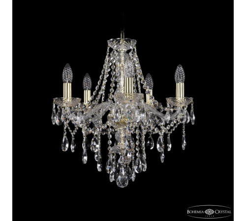 Подвесная люстра Bohemia Ivele Crystal 1415/5/165 G Подвесная люстра Bohemia Ivele Crystal 1415/5/165 G