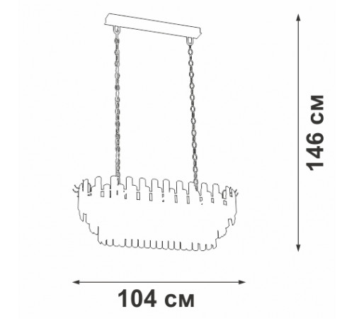Подвесная люстра Vitaluce V53440-8/19 Подвесная люстра Vitaluce V53440-8/19