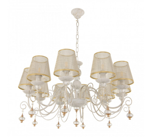 Подвесная люстра Arte Milano 347620/10 WT+G Подвесная люстра Arte Milano 347620/10 WT+G