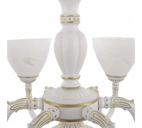 Подвесная люстра Arte Milano 341837/6 WT+G Подвесная люстра Arte Milano 341837/6 WT+G