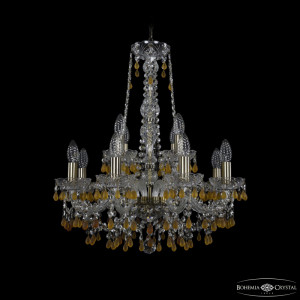 Подвесная люстра Bohemia Ivele Crystal 1410/8+4/195/h-63 Pa V1003