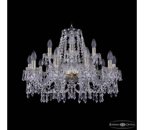 Подвесная люстра Bohemia Ivele Crystal 1403/10+5/240 G Подвесная люстра Bohemia Ivele Crystal 1403/10+5/240 G