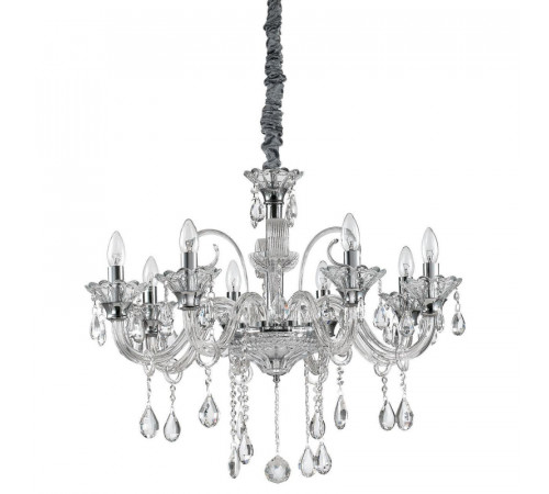 Подвесная люстра Ideal Lux Colossal SP8 Trasparente 114187 Подвесная люстра Ideal Lux Colossal SP8 Trasparente 114187
