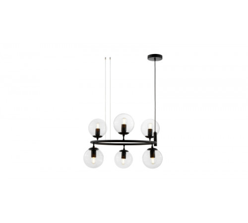 Подвесная люстра Lumina Deco Ceredo LDP 6034-6 RND BK Подвесная люстра Lumina Deco Ceredo LDP 6034-6 RND BK