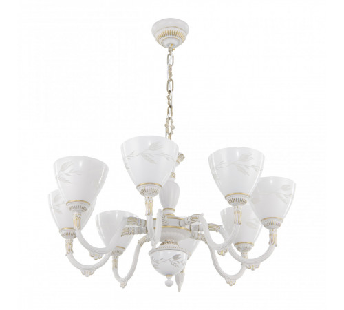 Подвесная люстра Arte Milano 347837/8 WT+G Подвесная люстра Arte Milano 347837/8 WT+G