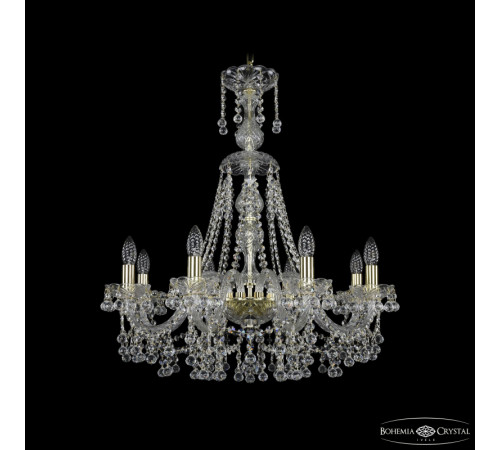 Подвесная люстра Bohemia Ivele Crystal 1409/8/240/XL-75 G Подвесная люстра Bohemia Ivele Crystal 1409/8/240/XL-75 G