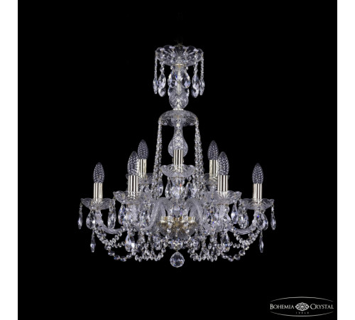 Подвесная люстра Bohemia Ivele Crystal 1402/6+3/195/XL-64 G Подвесная люстра Bohemia Ivele Crystal 1402/6+3/195/XL-64 G
