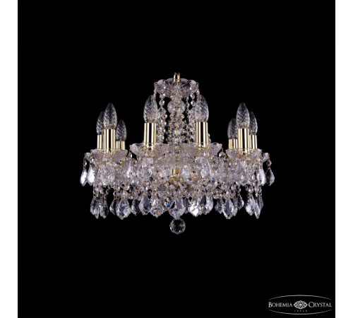 Подвесная люстра Bohemia Ivele Crystal 1413/10/165 G Leafs Подвесная люстра Bohemia Ivele Crystal 1413/10/165 G Leafs