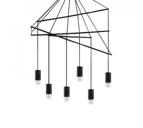 Подвесная люстра Ideal Lux Pop SP6 Nero 158815