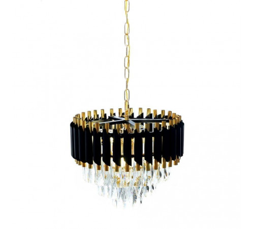 Подвесная люстра Lumina Deco Funneli LDP 6003-400 BK+F.GD Подвесная люстра Lumina Deco Funneli LDP 6003-400 BK+F.GD