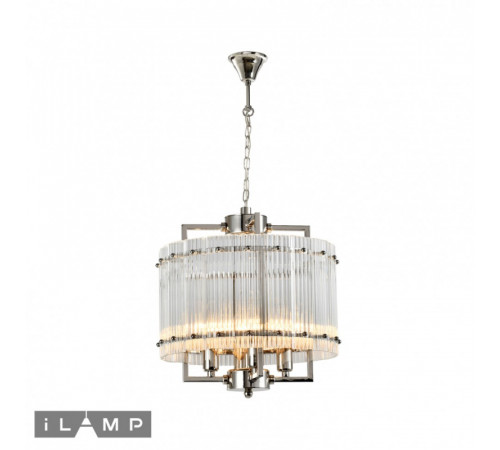 Подвесная люстра iLamp Silverstone P9503-4 Nickel Подвесная люстра iLamp Silverstone P9503-4 Nickel
