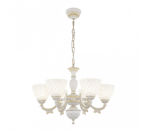Подвесная люстра Arte Milano 343837/6 WT+G Подвесная люстра Arte Milano 343837/6 WT+G
