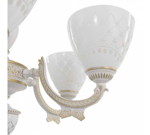 Подвесная люстра Arte Milano 343837/6 WT+G Подвесная люстра Arte Milano 343837/6 WT+G