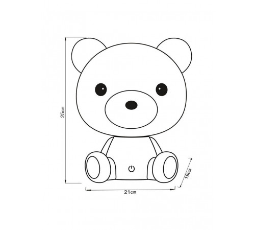 Настольная лампа Lucide Dodo Bear 71590/03/31 Настольная лампа Lucide Dodo Bear 71590/03/31