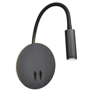 Гибкое бра Elvan NLS-6328-3W+6W-WW-Bk